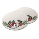 Cotton & Linen Embroidered Coaster
